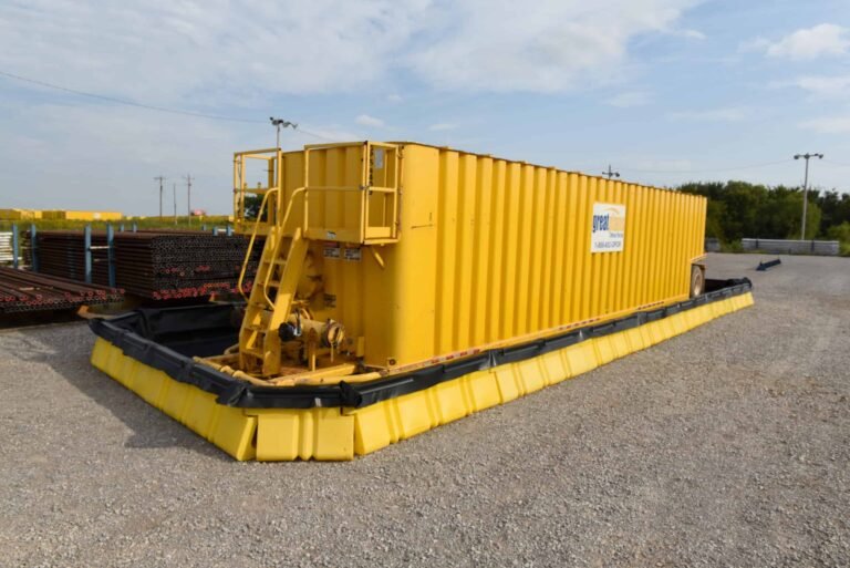 Assembled UltraTech M2 modular containment wall